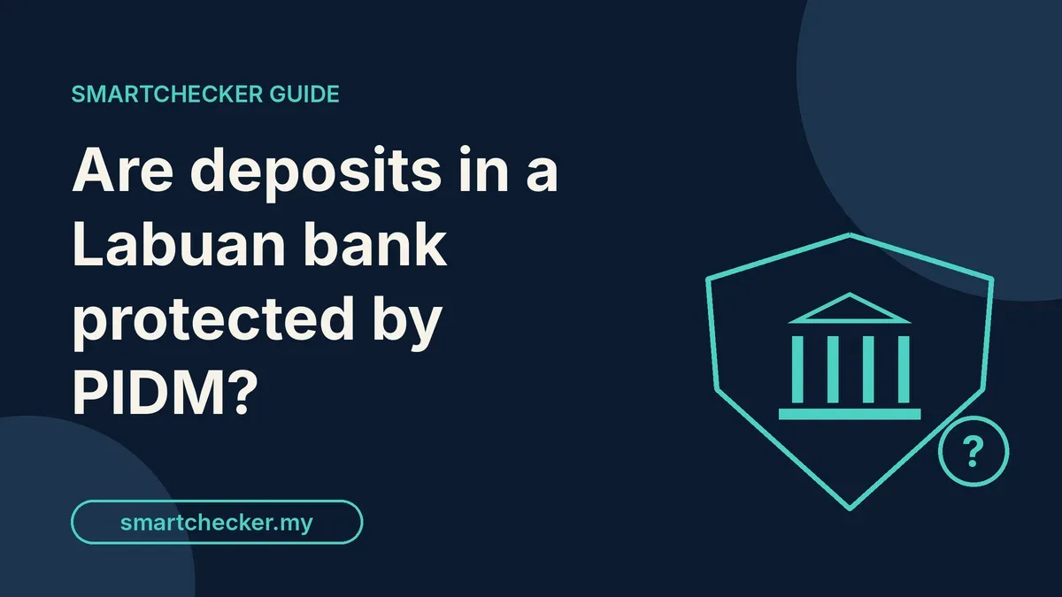 Navy cover with the headline in cream and a teal outline of a shield around a bank building, with a question mark badge.